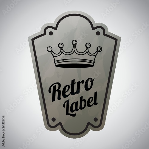 Retro label