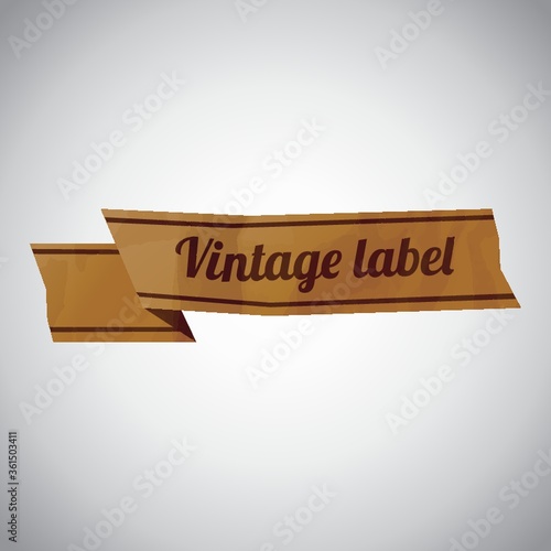 Vintage label