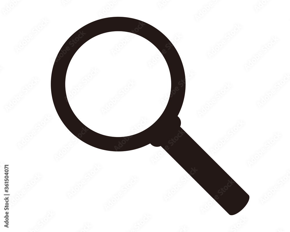 虫眼鏡のベクターイラスト　ルーペのアイコン　