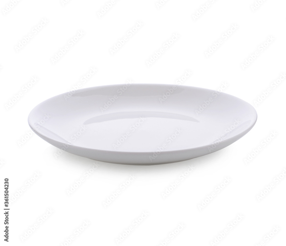 ceramic plate on white background ceramic plate on white background