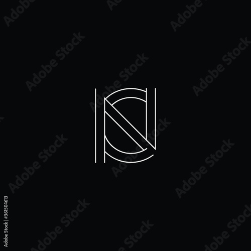 Initial CN NC logo modern monogram and elegant logo design, Professional Letters Vector Icon Logo on background.