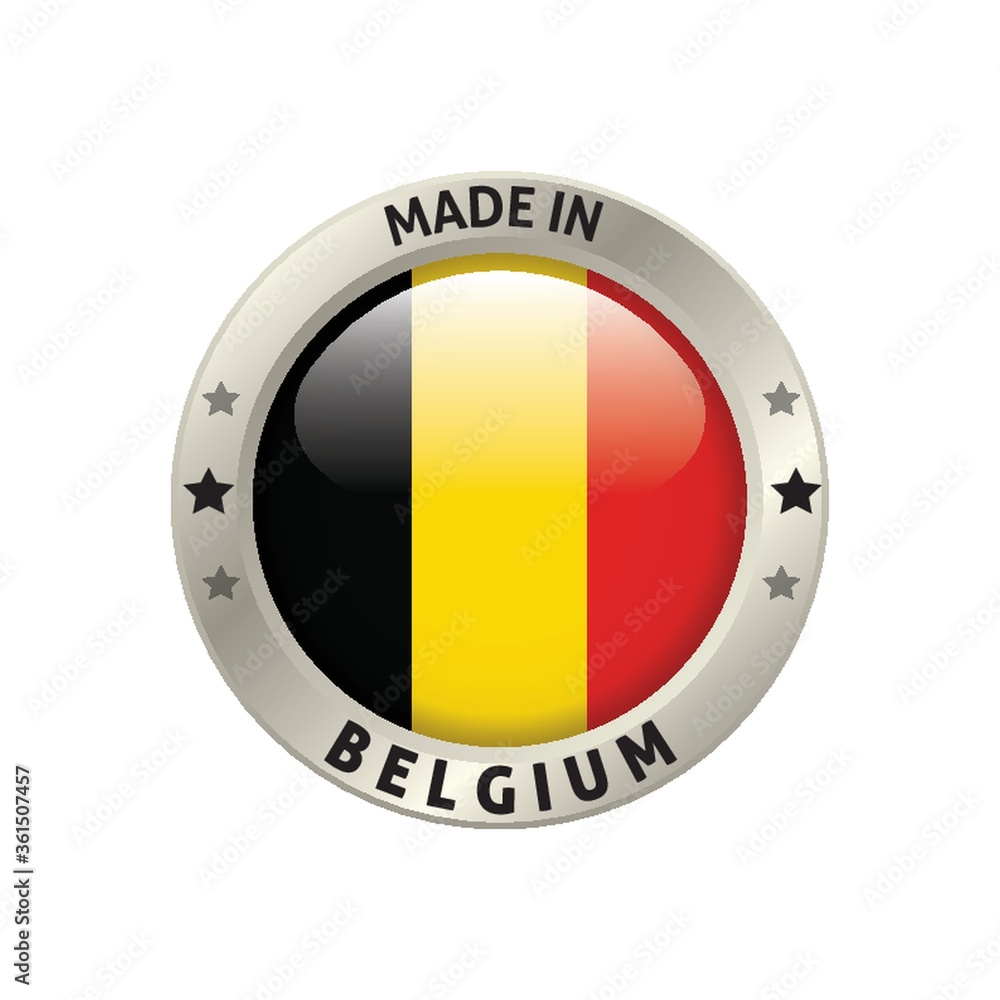 Fototapeta premium Made in belgium label