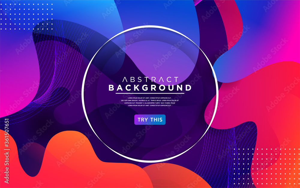 Modern liquid wave background with bright color background. Modern liquid wave background with bright color background.