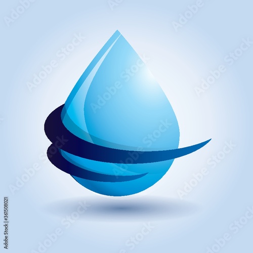 Abstract droplet icon