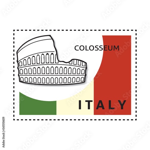 Colosseum stamp