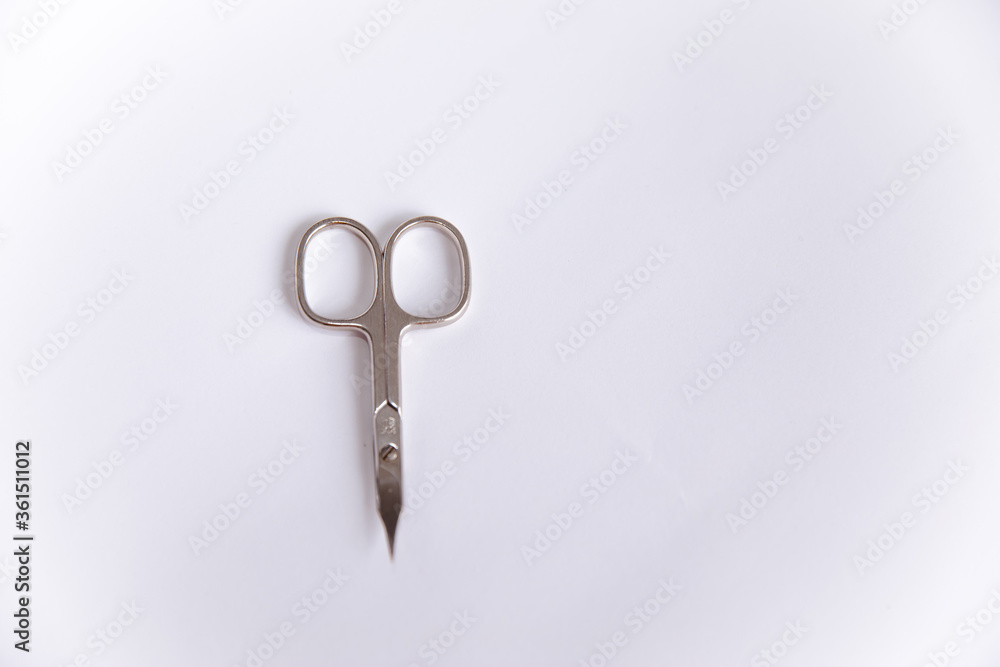 Nail scissors isolated on a white background Nail scissors isolated on a white background