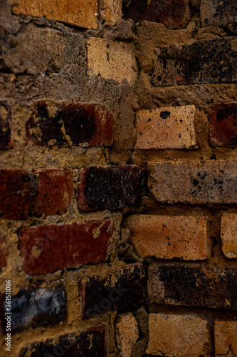 Photo of a brick wall as a background or texture.