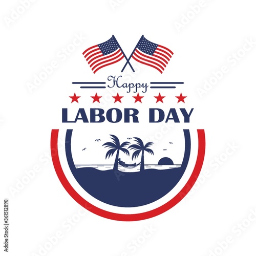 Labor day label