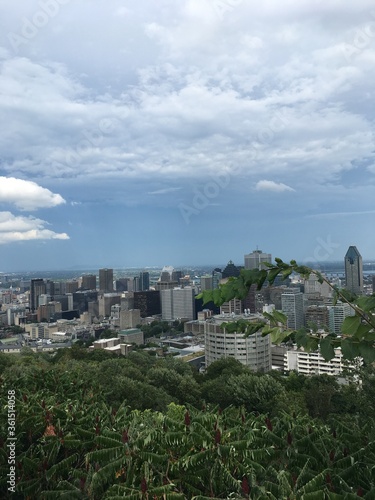 Paysages des différentes vues de Montréal, au Canada