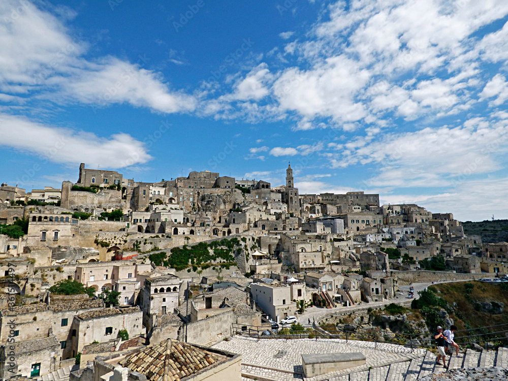 Obraz premium Italy, Basilicata, Matera, panoramic view