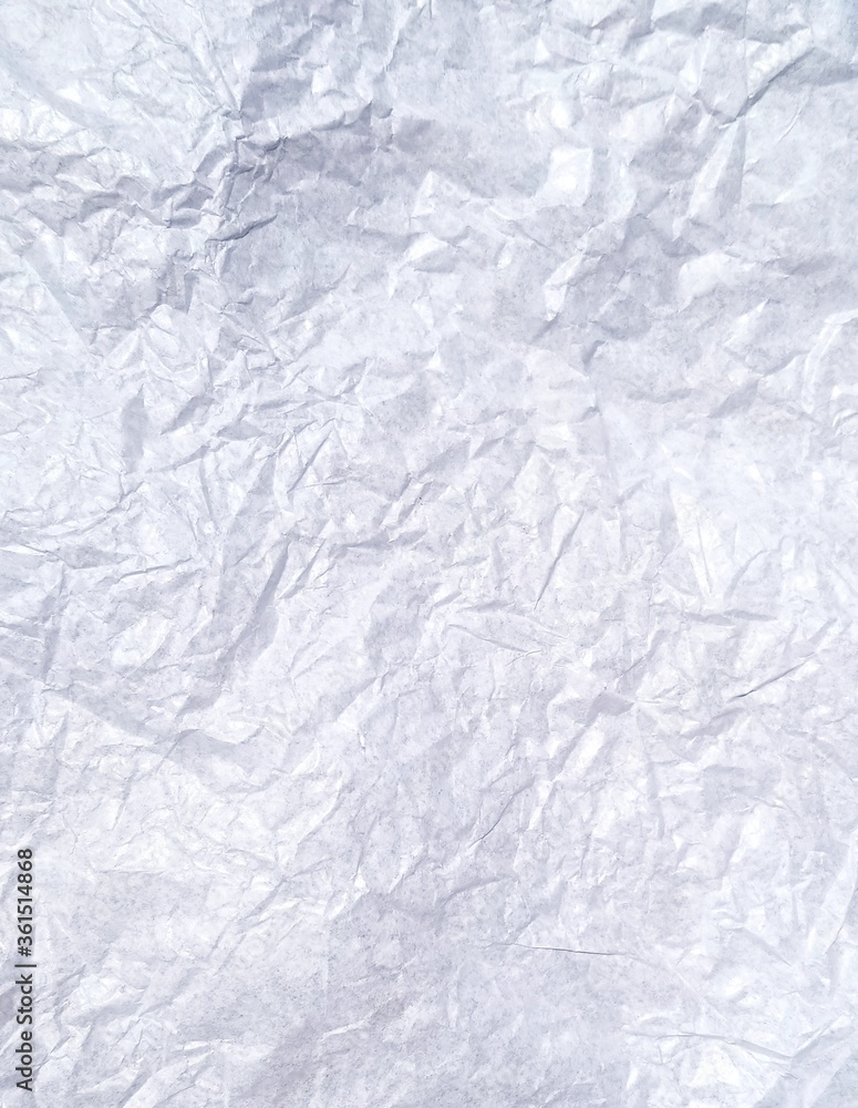 Big crumpled paper texture, closeup Big crumpled paper texture, closeup