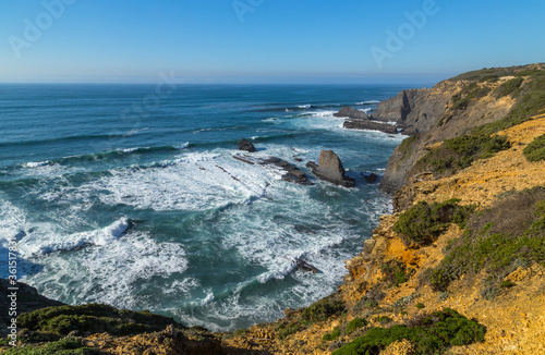 Atlantic rocky coast view