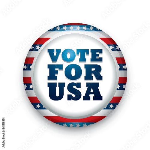 Vote for usa badge