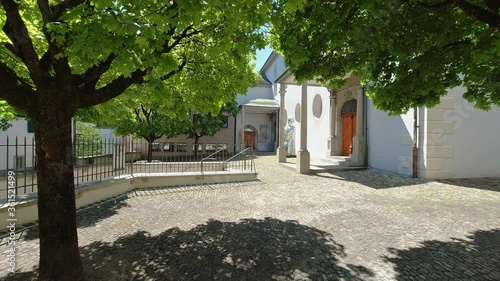 Zurich St. Peter's Church back courtyard