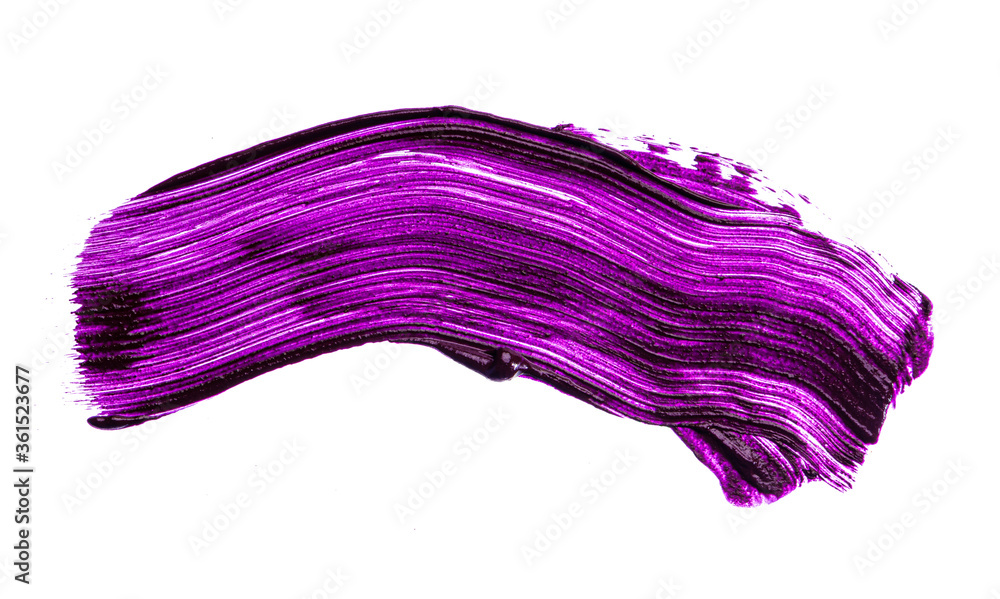 Purple lipstick swatch isolated on white background Purple lipstick swatch isolated on white background