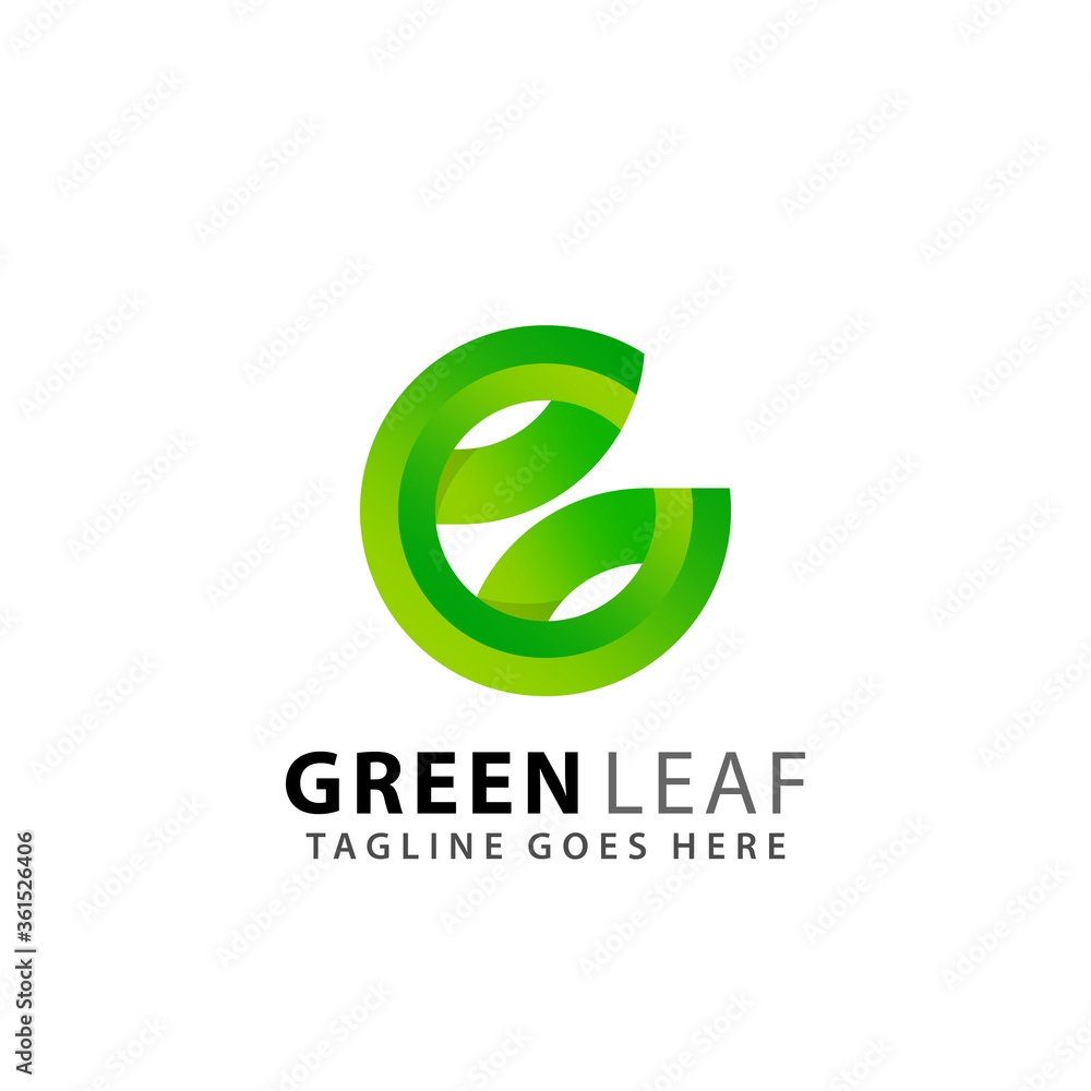 Abstract Letter C Green Eco Leaf Logos Design Vector Illustration Template Abstract Letter C Green Eco Leaf Logos Design Vector Illustration Template