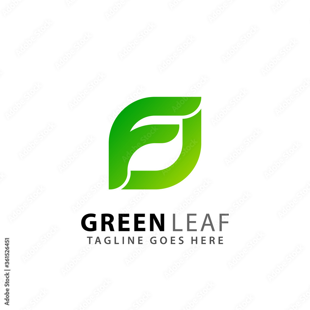 Abstract Letter F Eco Leaf Logos Design Vector Illustration Template Abstract Letter F Eco Leaf Logos Design Vector Illustration Template