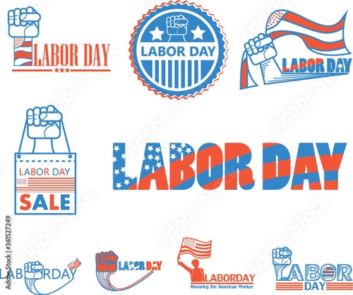 Labor day icons