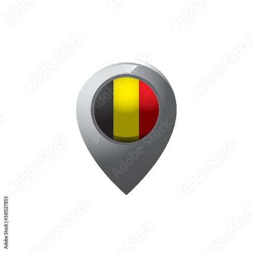 Free Download Belgium flag navigation pointer - GFXLoad