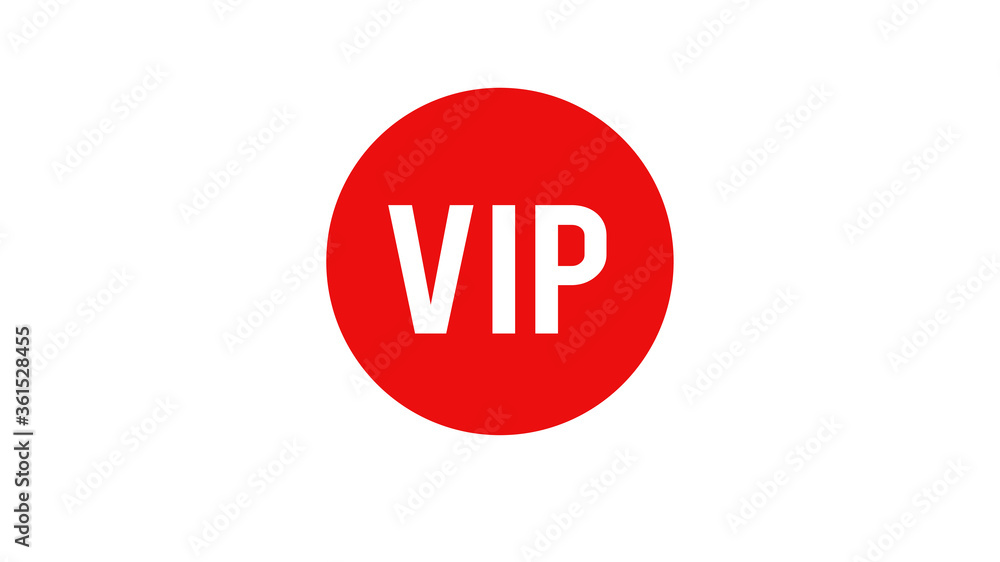 Round badge for VIP club members illustration Round badge for VIP club members illustration