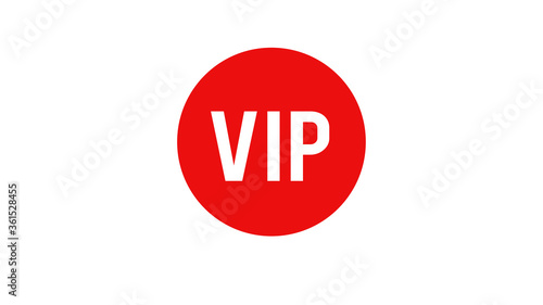 Round badge for VIP club members illustration 