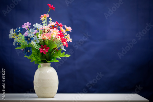Wallpaper Mural bunch of plastic flowers in vase Torontodigital.ca