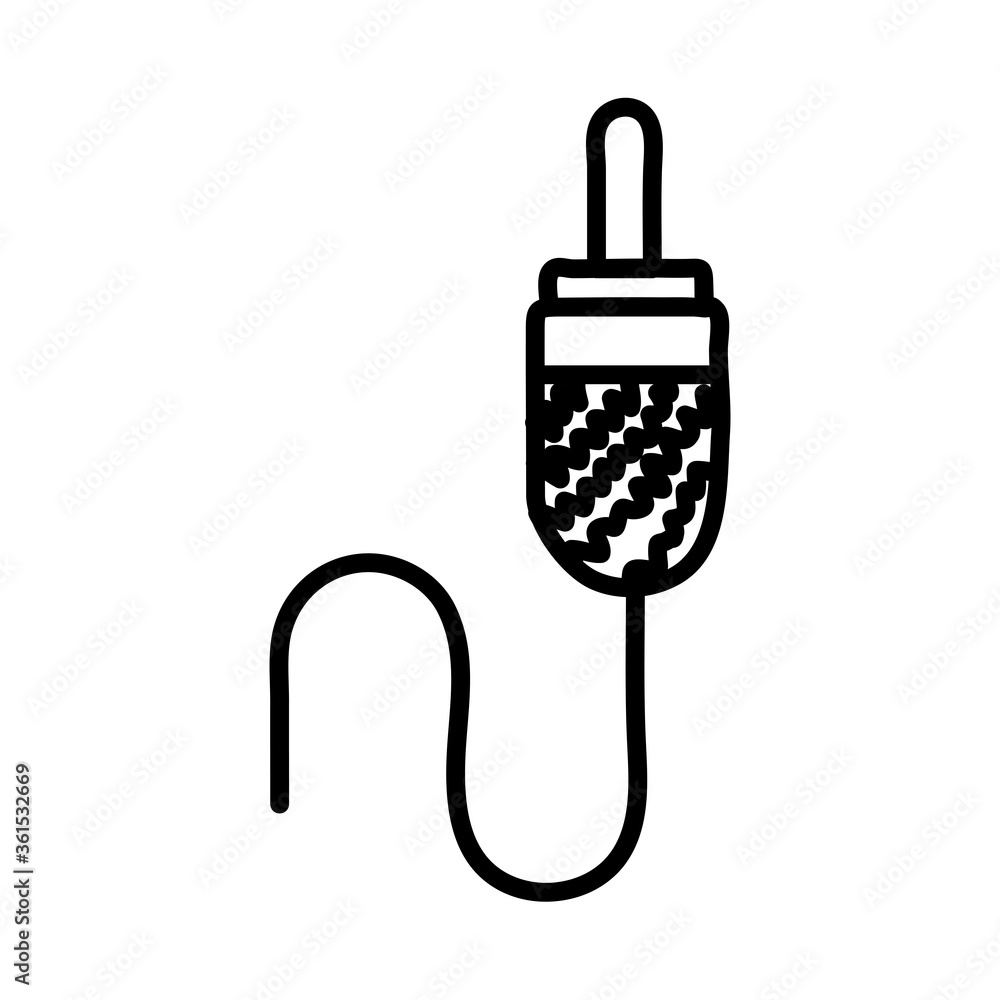audio plug connection line style icon audio plug connection line style icon