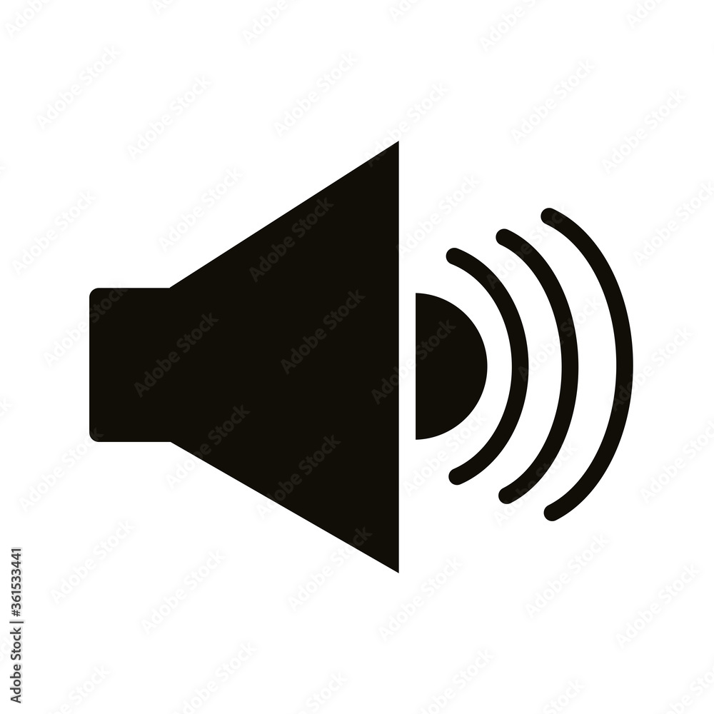 speaker sound audio silhouette style icon speaker sound audio silhouette style icon