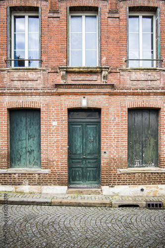 Honfleur France brick facade