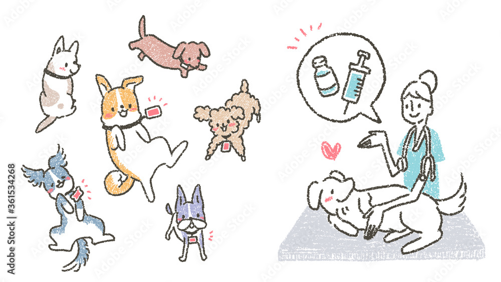 動物病院で獣医師によるペットに狂犬病予防ワクチンを促すイラスト Stock ベクター Adobe Stock 動物病院で獣医師によるペットに狂犬病予防ワクチンを促すイラスト Stock ベクター Adobe Stock