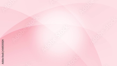 曲線の重なり　アブストラクト　基調色はピンク
