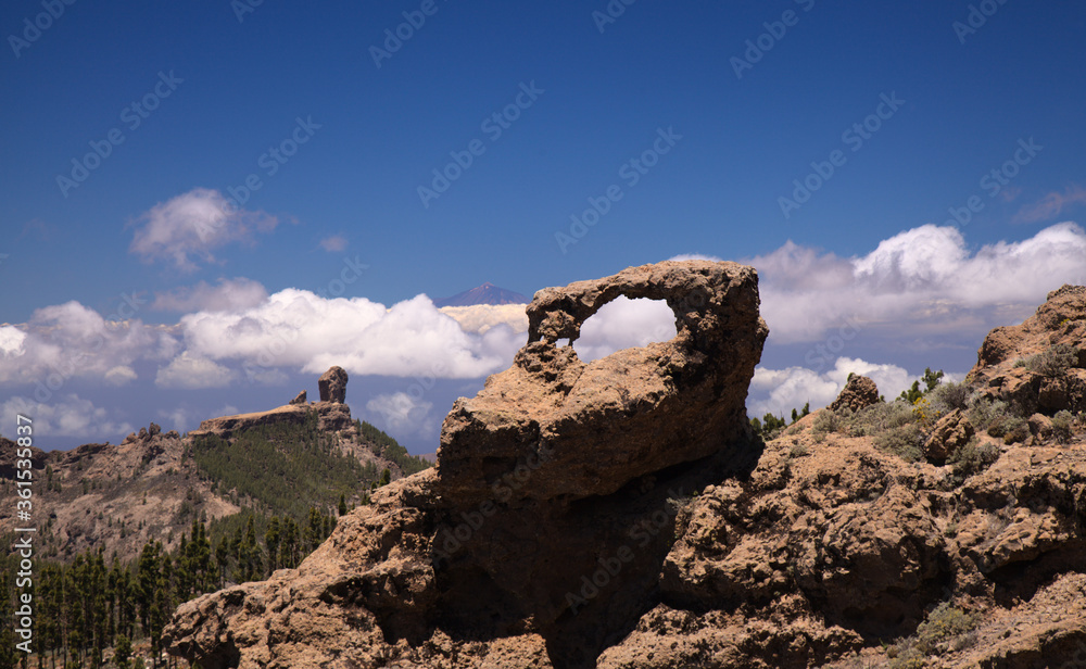 Gran Canaria, landscape of the central part of the island, Las Cumbres, ie The Summits
