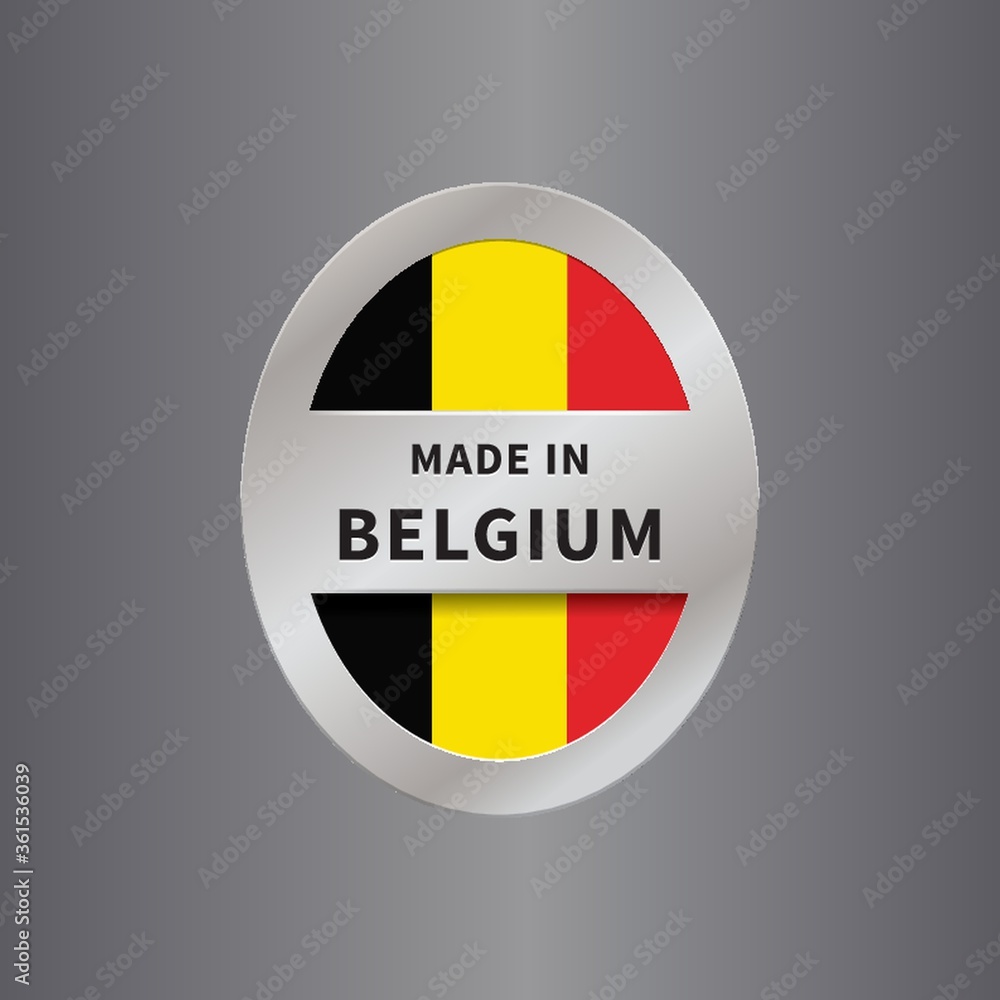 Fototapeta premium Made in belgium label