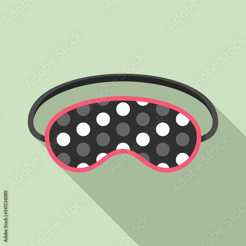 Party sleeping mask icon. Flat illustration of party sleeping mask vector icon for web design