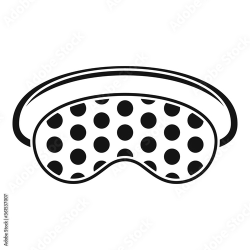 Party sleeping mask icon. Simple illustration of party sleeping mask vector icon for web design isolated on white background