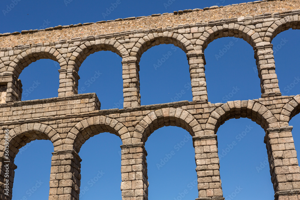 Segovia aqueduct ruins