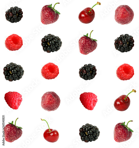 Berries on a white background in isolation