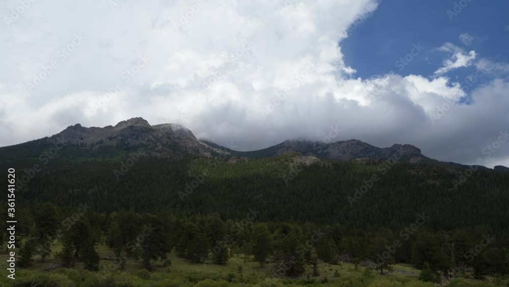 Time lapse of clouds and shadows in the Rocky Mountains Time lapse of clouds and shadows in the Rocky Mountains