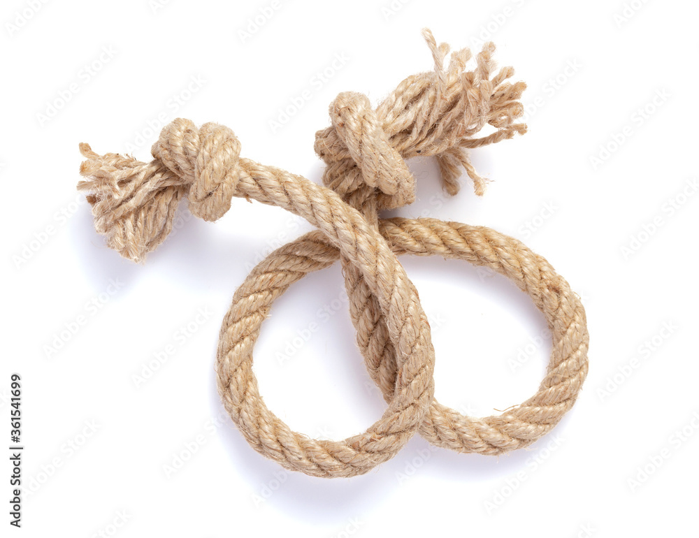 ship rope on white background ship rope on white background