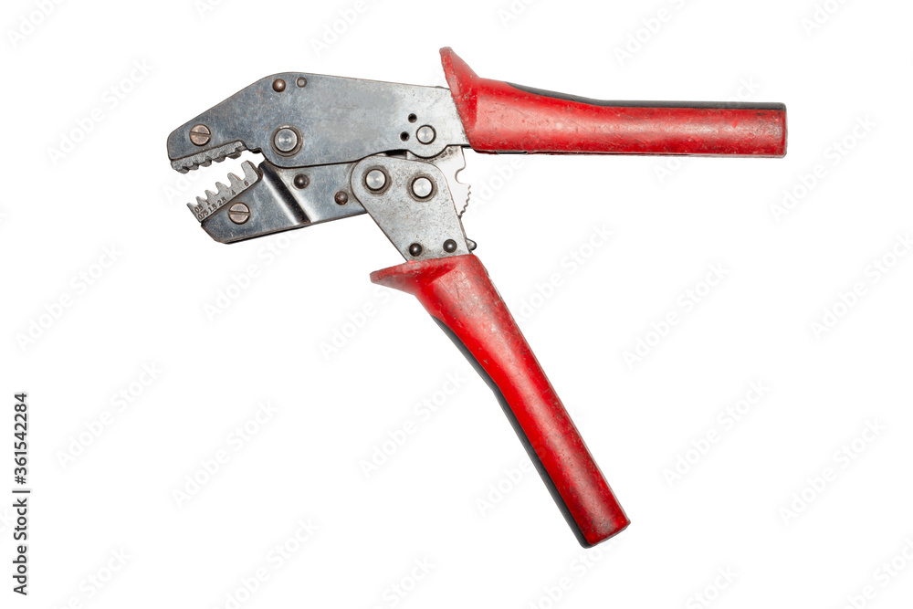 Electrician pliers, isolated with clipping path.