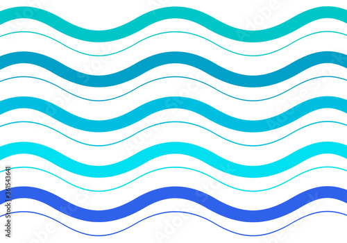 Wavy pattern from large and thin curved lines