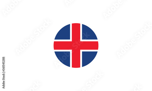 Free Download Iceland flag circle national vector illustration - GFXLoad