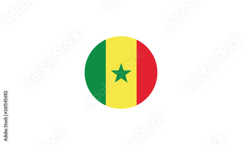 Senegal flag circle national vector illustration Free Download Senegal flag circle national vector illustration - GFXLoad
