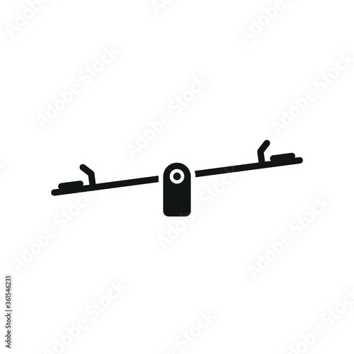 Seesaw icon, illustration. Flat design style. seesaw icon illustration isolated on white background, seesaw icon seesaw icons graphic design symbols.