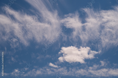 Fototapeta Naklejka Na Ścianę i Meble -  blue background sky with white clouds