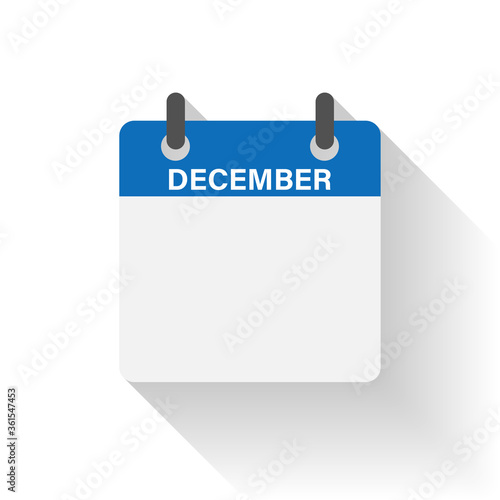 Calendar daily flat November month. Vector isolated illustration.Calendar personal organizer mockup in flat design. Stock vector.