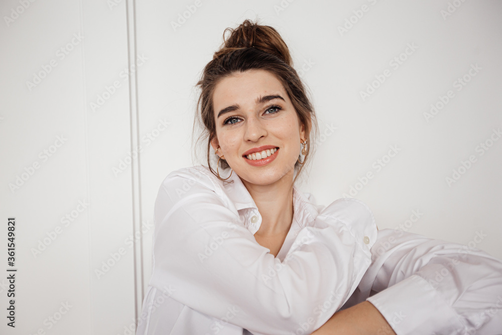 portrait of a young smiling woman