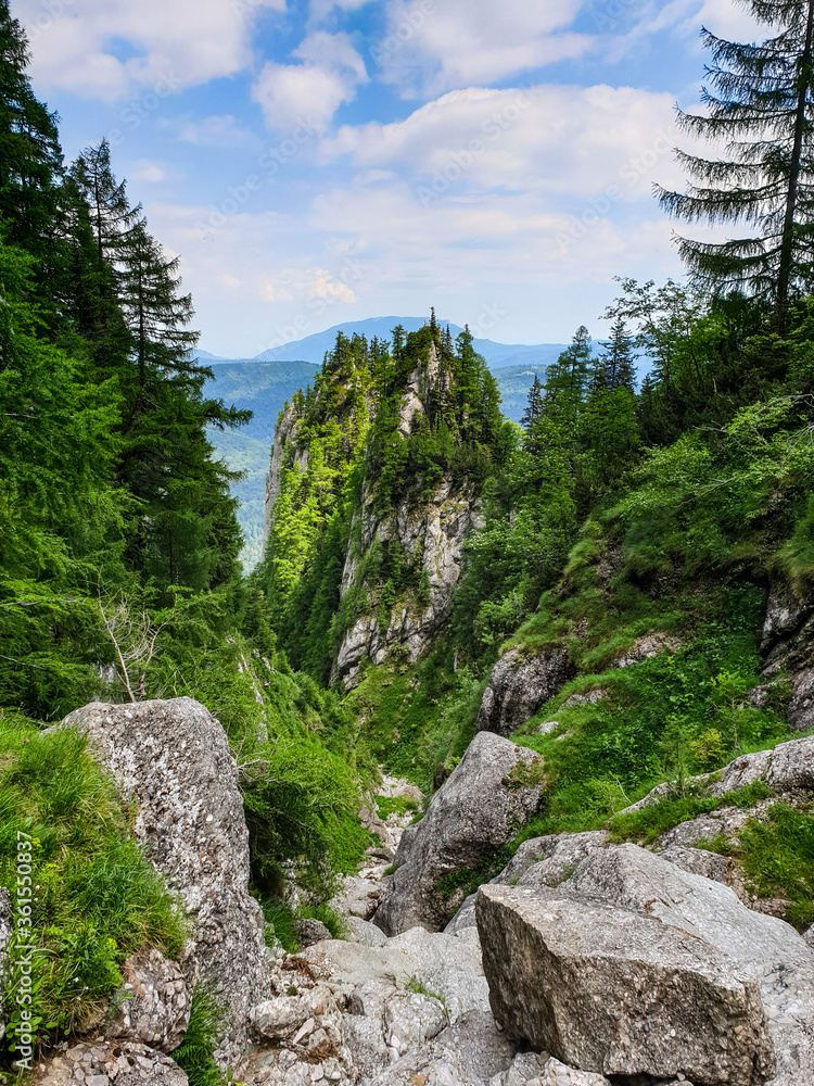 Obraz premium Romania, Bucegi Mountains, Malin Valley