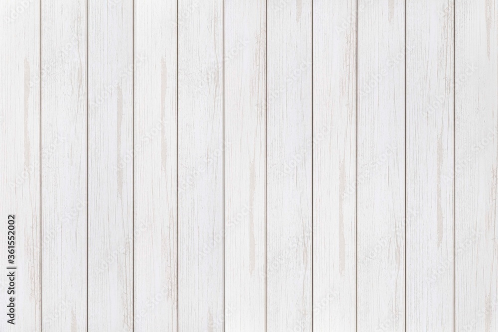 Naklejka premium Wood plank white timber texture background.Vintage table plywood woodwork hardwoods at summer for copy space.