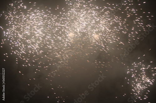 sparkling lights on new year's eve, abstract